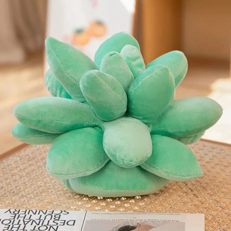 Multi Coloured Succulent Stuffed Toy Cushions