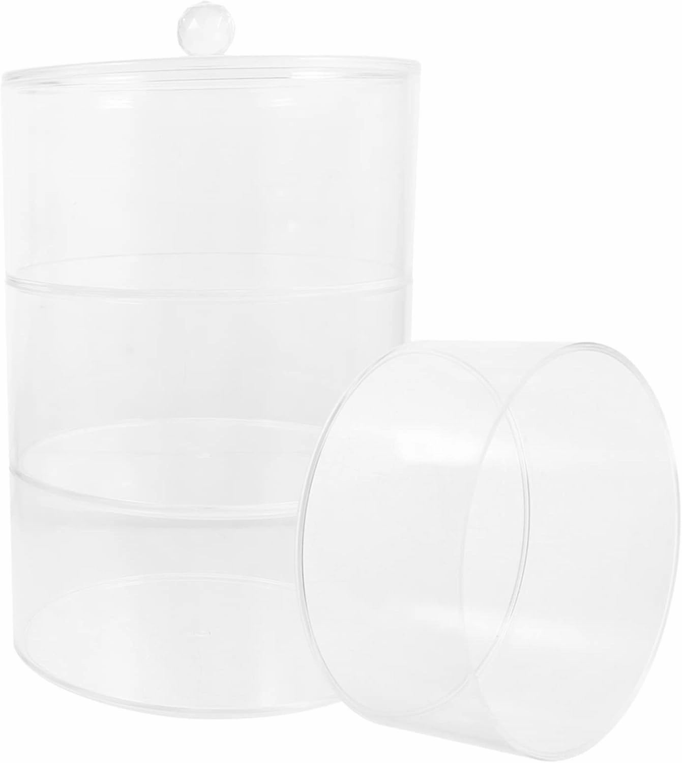 Multi-layer Transparent Jewelry Storage Display Box for Earrings Necklaces Watch Bands Organizer Case for Upscale Showcase and Trade Show Use