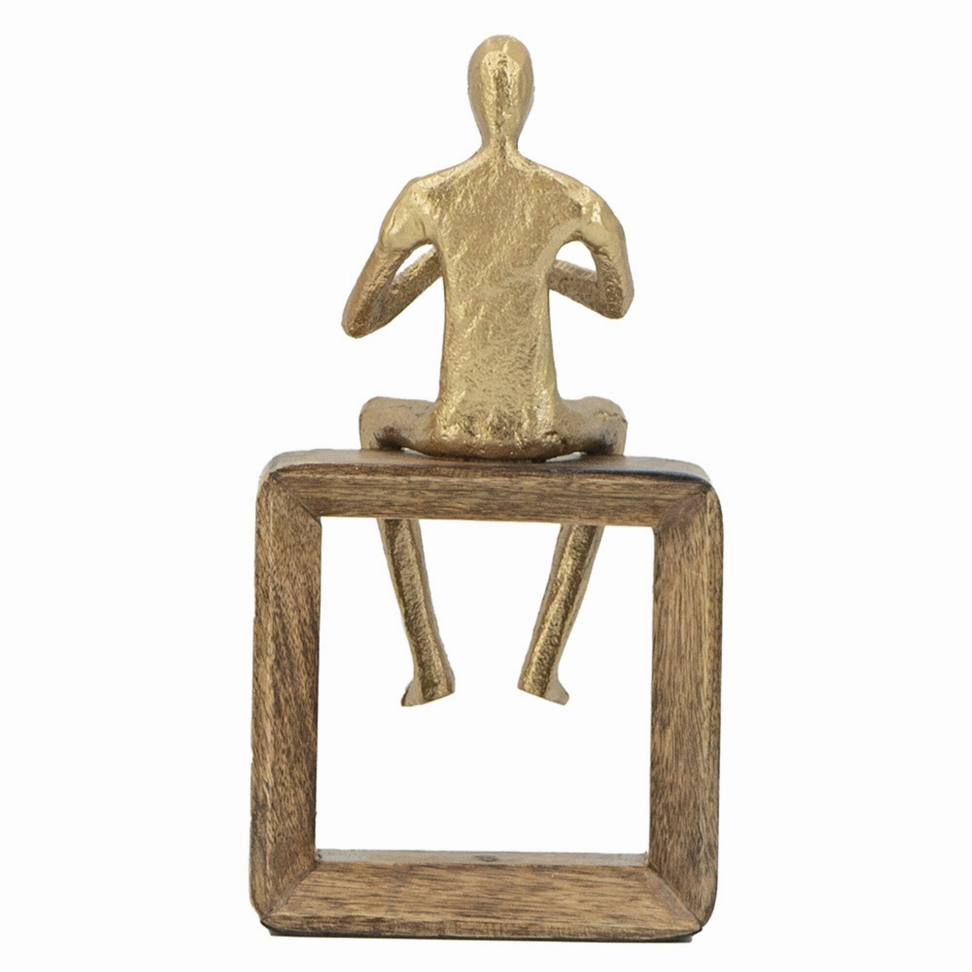 Musician Figure with Clarinet - 9.75" - Gold