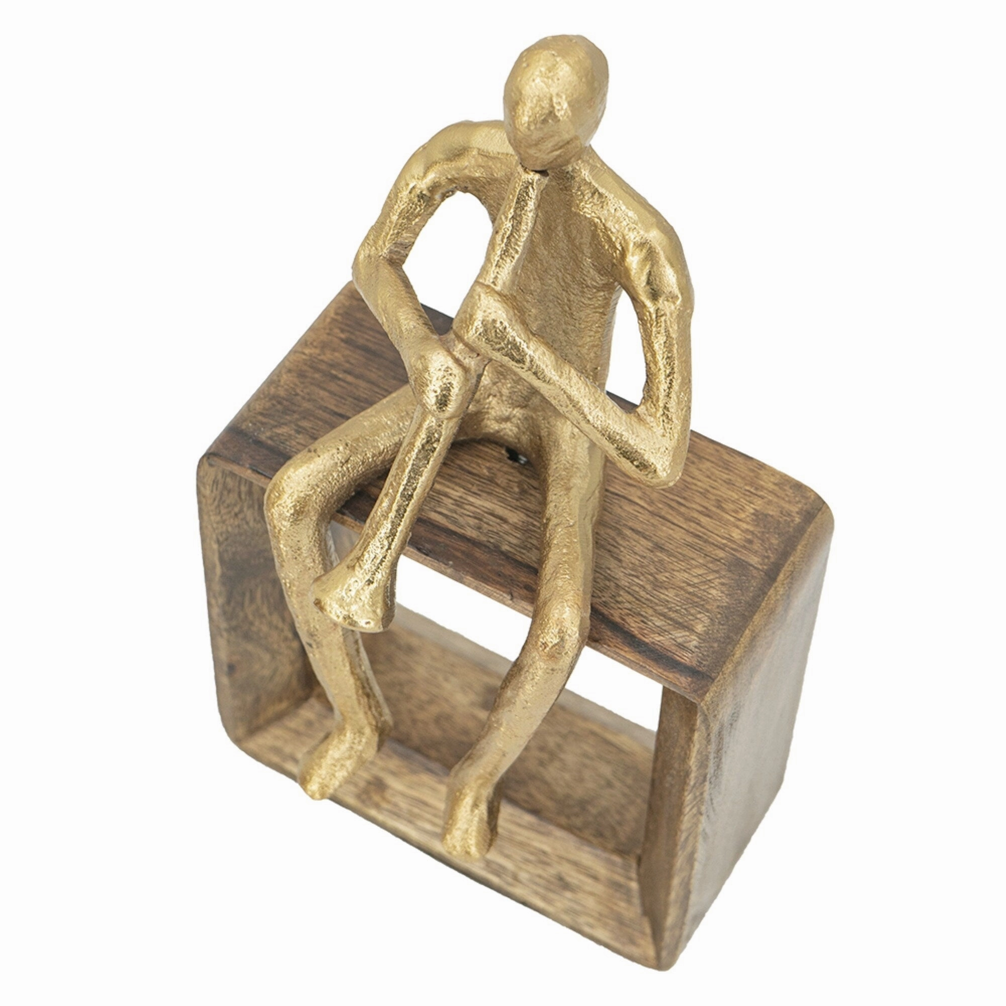 Musician Figure with Clarinet - 9.75" - Gold