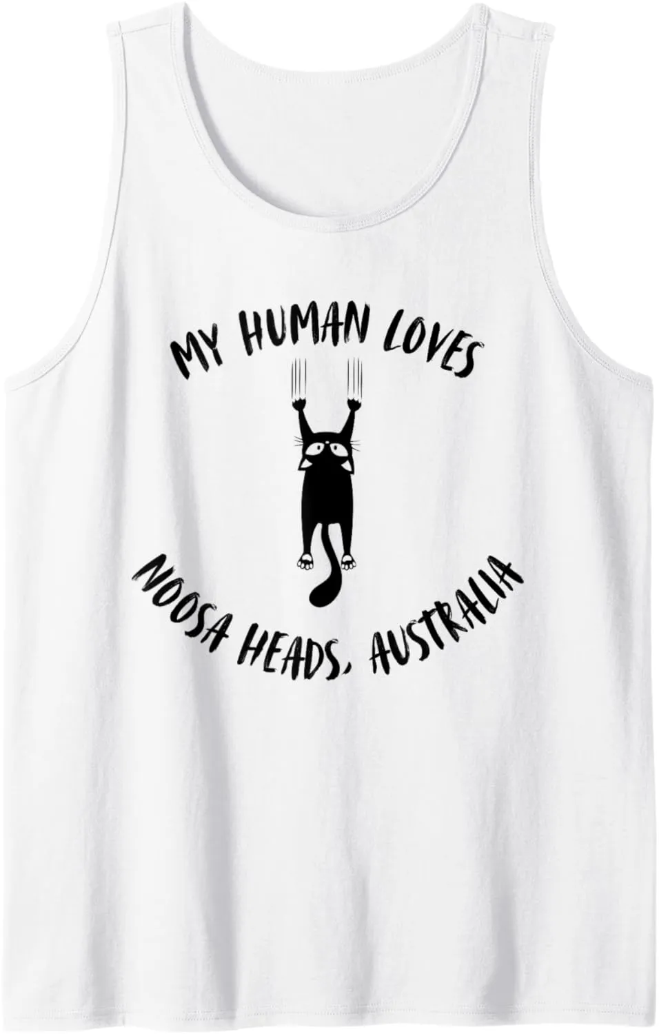 My Human Loves Noosa Heads, Australia - Cat Parent Vacation Tank Top