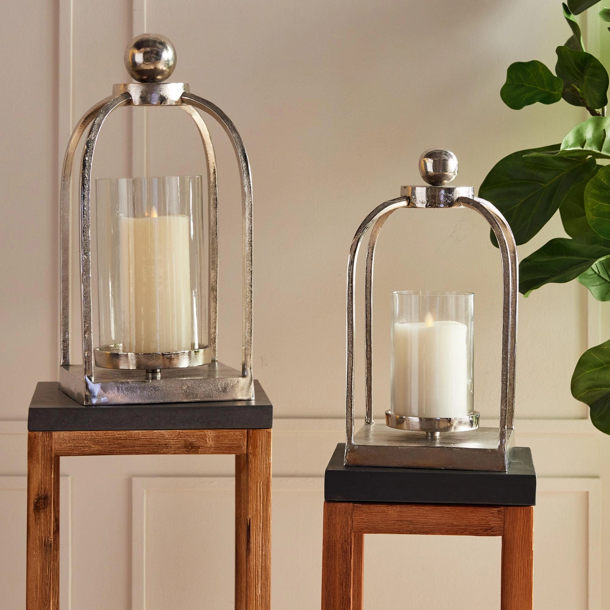 Napa Silver Hollis Lantern Large
