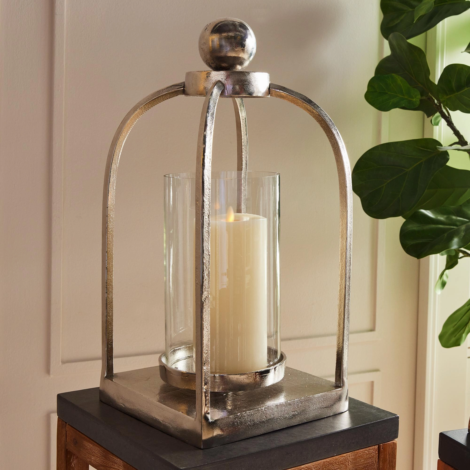 Napa Silver Hollis Lantern Large