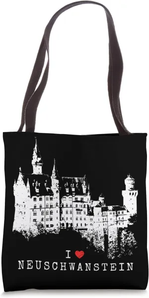 Neuschwanstein Castle Lover Vintage Bavaria I Love Germany Tote Bag
