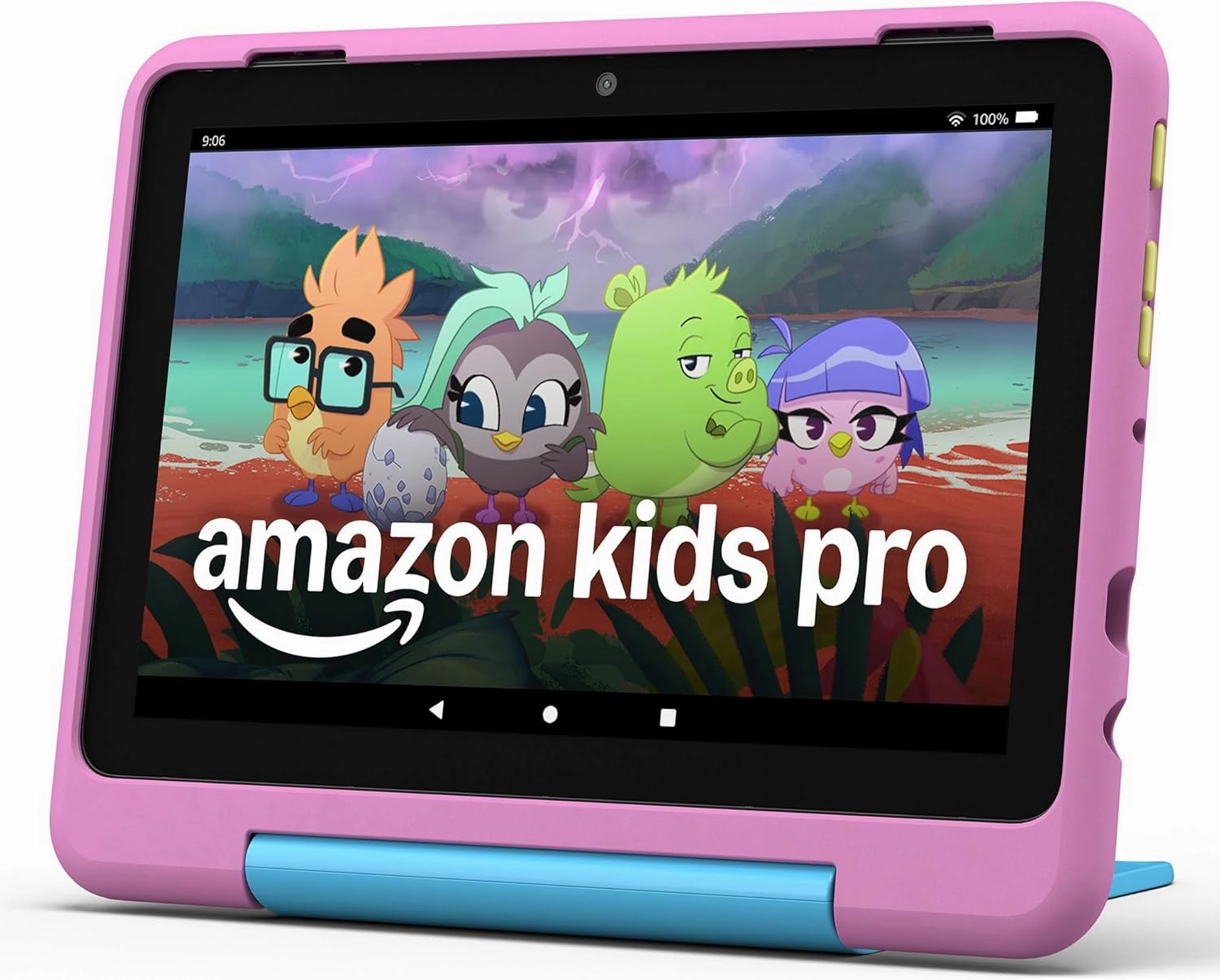 New Amazon Fire HD 8 Kids Pro tablet, ages 6-12. Bright 8" HD screen, includes ad-free content, parental controls, 13-hr battery, slim case for older kids, 32GB, Jungle Cat, (2024 release)