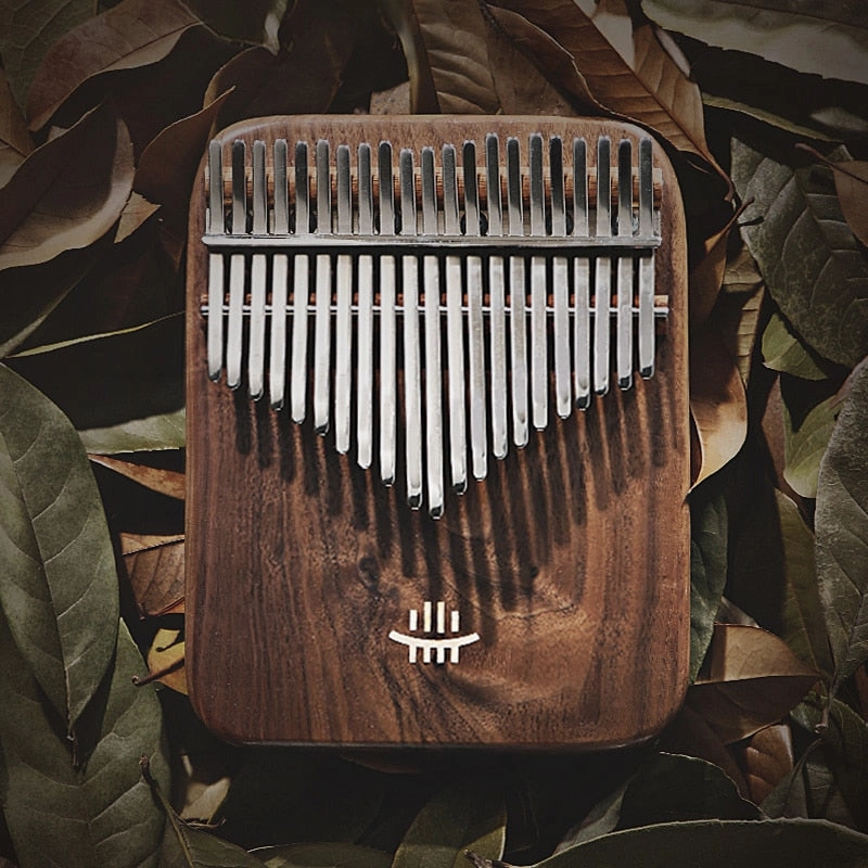 NEW Kalimba 17/21 Key Black Walnut Curly Figure Keyboard Thumb Piano Chamfer Calimba Musical Instruments Keyboard Instruments