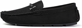New Mens Loafers Shoe Suede Vamp Round Toe Driving Shoes Lightweight Comfortable Flat Heel Classic Slip-on