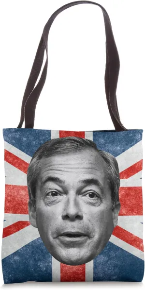 Nigel Farage - Leader of Reform UK & British Brexit Movement Tote Bag