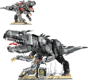 NUTCRACKER Dinosaur Collection Building Sets, Cool Mechanical Tyrannosaurus Rex Toy Building Set, Dinosaurs Display Model Home Office Decor, Christmas Birthday Gift for Adult Boy 14  (1470 Pieces