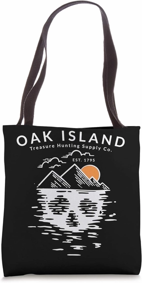 Oak Island Vintage Templar Knight Treasure Hunting Gift Tote Bag