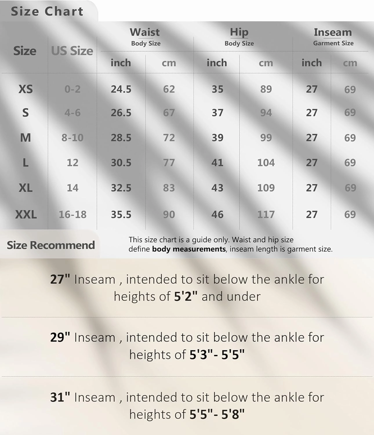 ODODOS Chiffon Flowy Wide Leg Pants for Women Lightweight High Waist Pull-On Pants with Pockets- 27" / 29" /31" Inseam