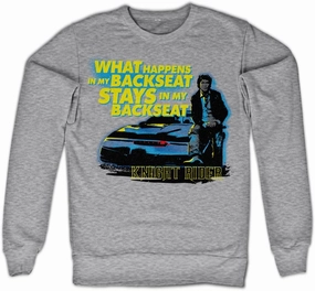 Officially Licensed Merchandise Knight Rider - Backseat Sweatshirt (H.Grey)