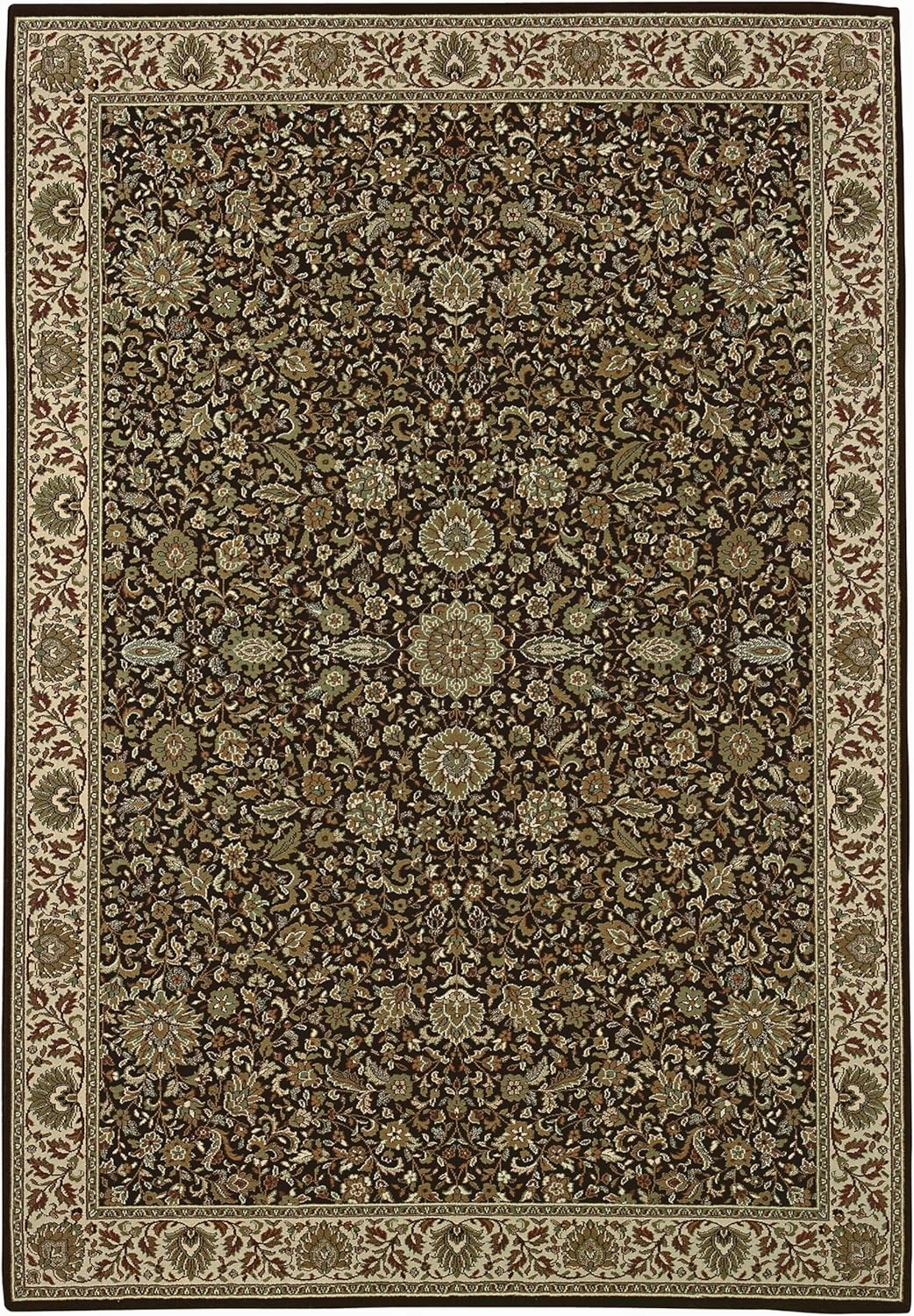 Oriental Weavers Ariana Area Rug - 172D2-2' x 3' - in Brown/Ivory - Vintage Inspired, Stain Resistant, Family and Pet Friendly, Entryway, Bathroom Accent Rug