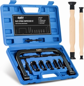 Orion Motor Tech Valve Spring Compressor | 10 Piece Spring Clamp Tool Kit with C Clamp, Collet Pusher Adapters, Extension Rods, and Lever for Car, Motorcycle, ATV, and Small Engine Repairs