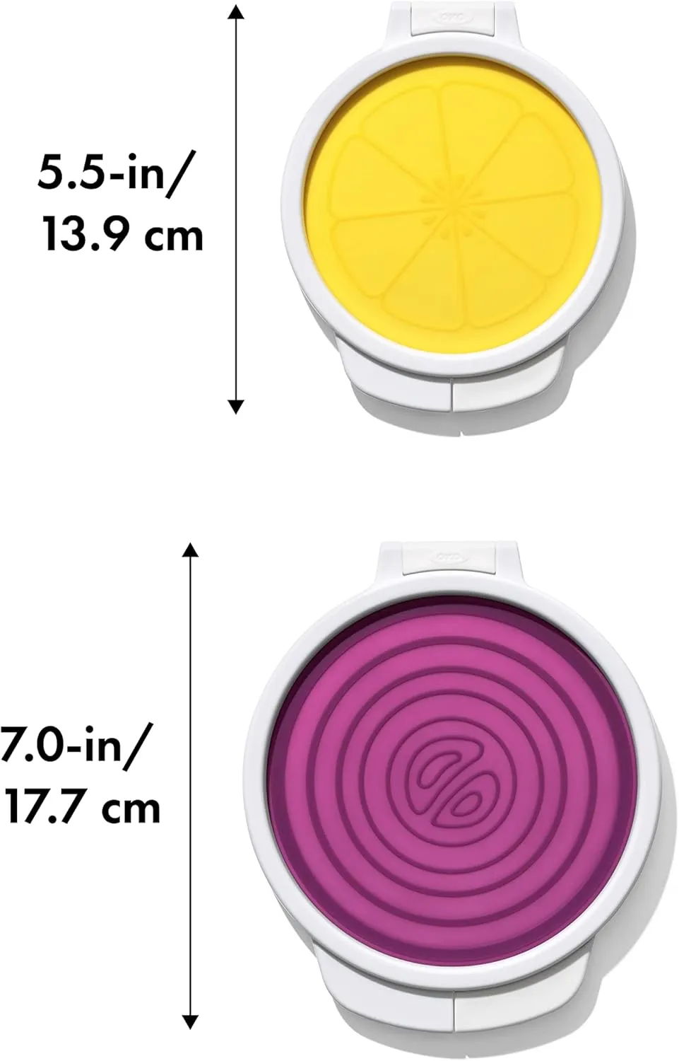 OXO Good Grips Cut & Keep Reusable Silicone Produce Saver Set - Onion and Lemon
