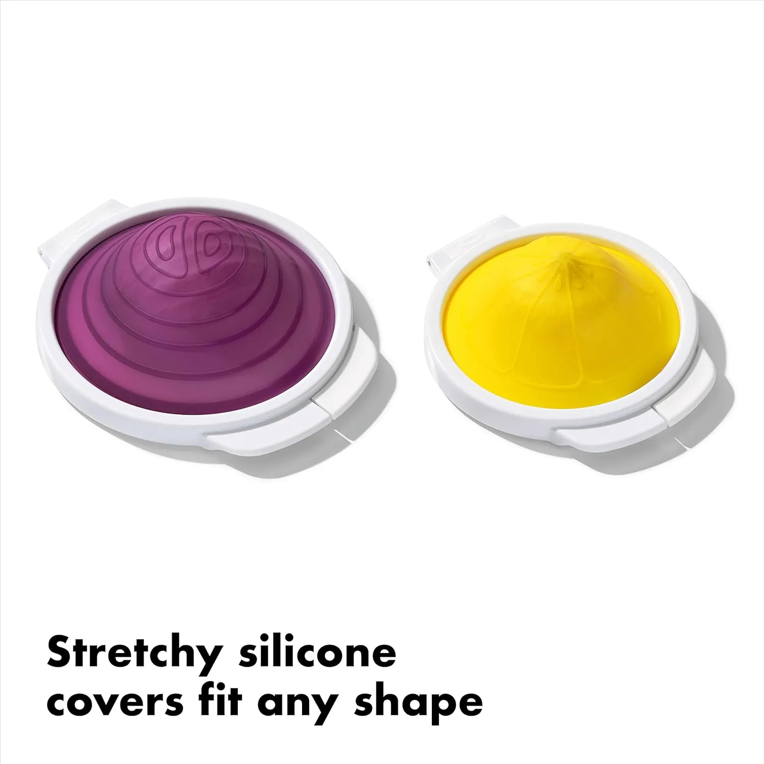 OXO Good Grips Cut & Keep Reusable Silicone Produce Saver Set - Onion and Lemon