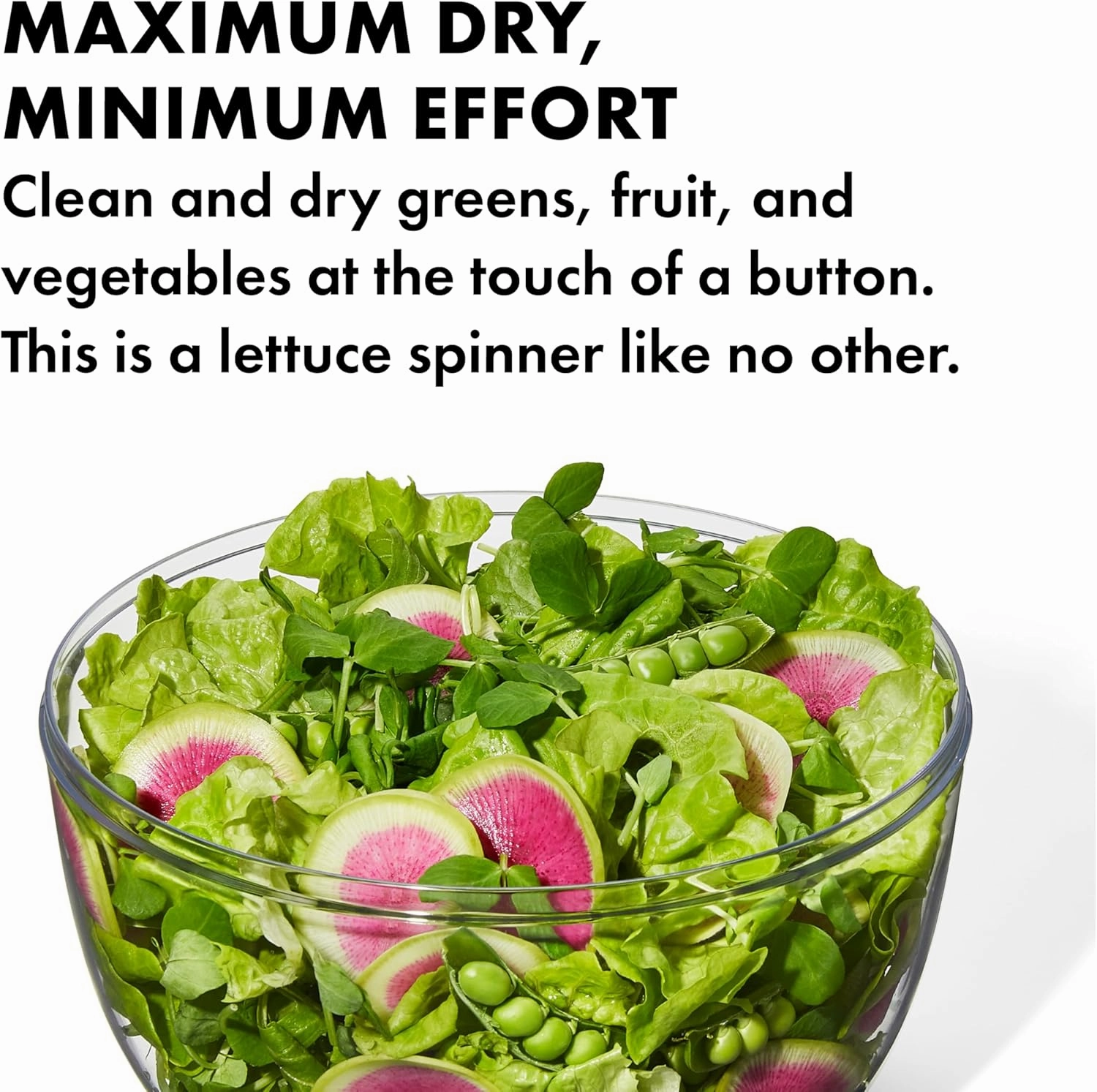OXO Good Grips Large Salad Spinner - 6.22 Qt., White