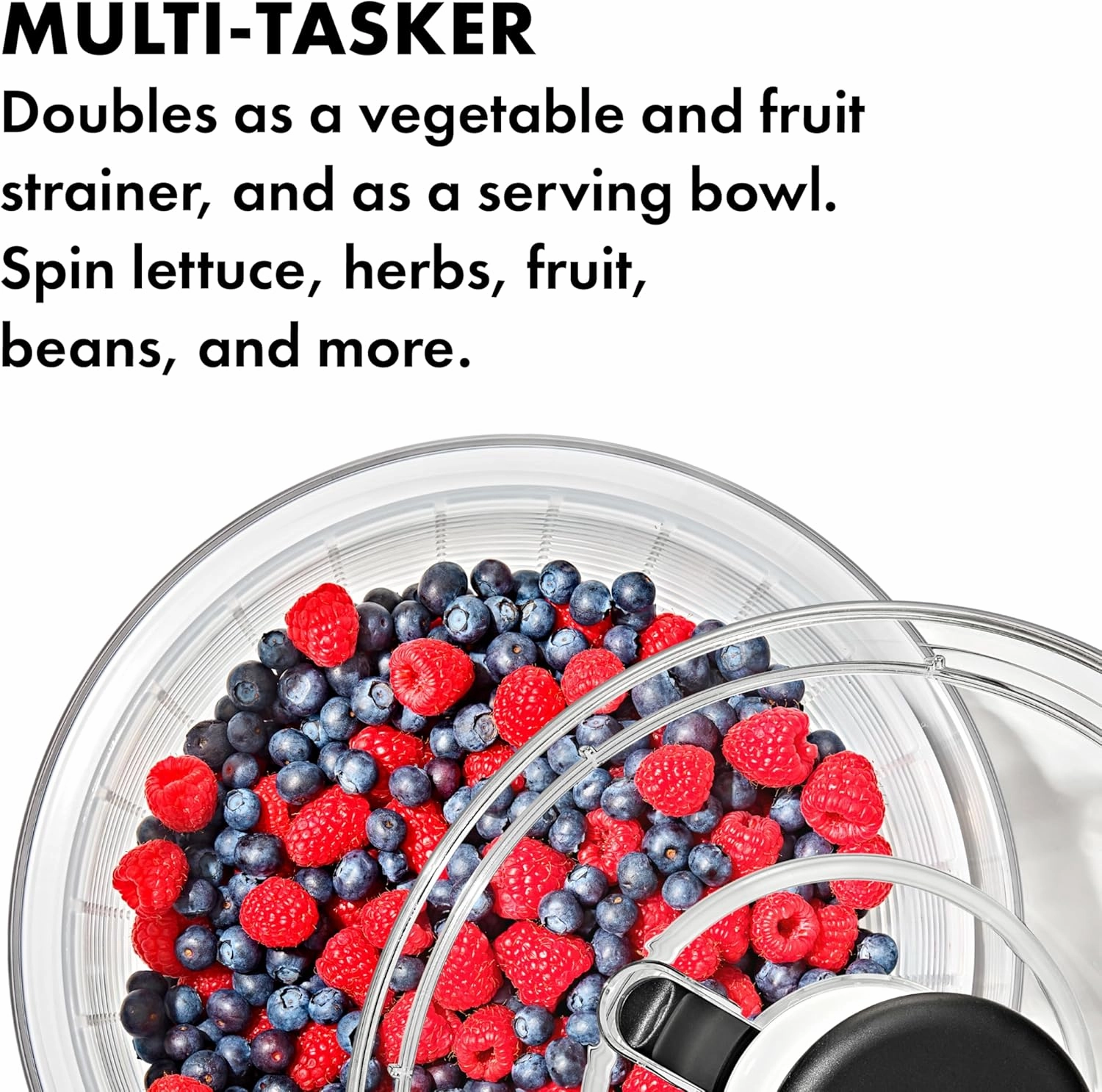 OXO Good Grips Large Salad Spinner - 6.22 Qt., White