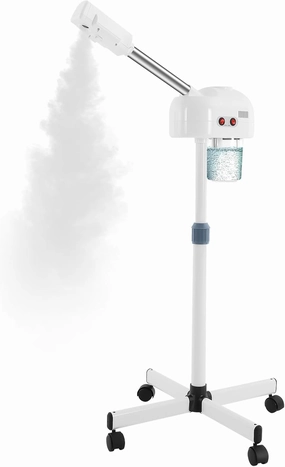 Ozone Facial Steamer with Hot Mist Function, Professional Facial Steamer On Wheels, for Personal Home Salon Spa Skin Cleaning