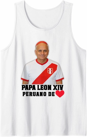 Papa León XIV Doble Nacionalidad Perú-USA Tank Top