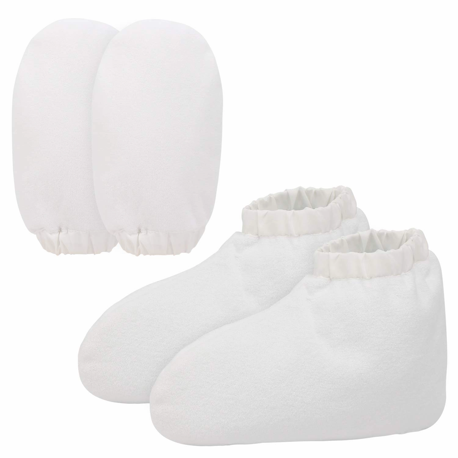 Paraffin Wax Bath Gloves and Booties, Segbeauty Elastic Opening Insulated Thick Mitts & Sock Liners for Hands & Feet Hot Wax Bath Heated SPA thera-py Wax Care treat-ment Paraffin Wax Warmer Machine
