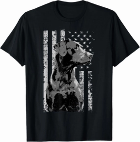 Patriotic USA Flag Black Labrador gift for Lab Owners Short Sleeve T-Shirt