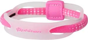 Phiten X50 Hybrid Titanium Bracelet - Sport Bracelet Permeated with X50 Aqua-Titanium Technology for Alternative Healing - Power Elastomer Zone with Micro Titanium Spheres - Clear/Pink, 5.75 Inch