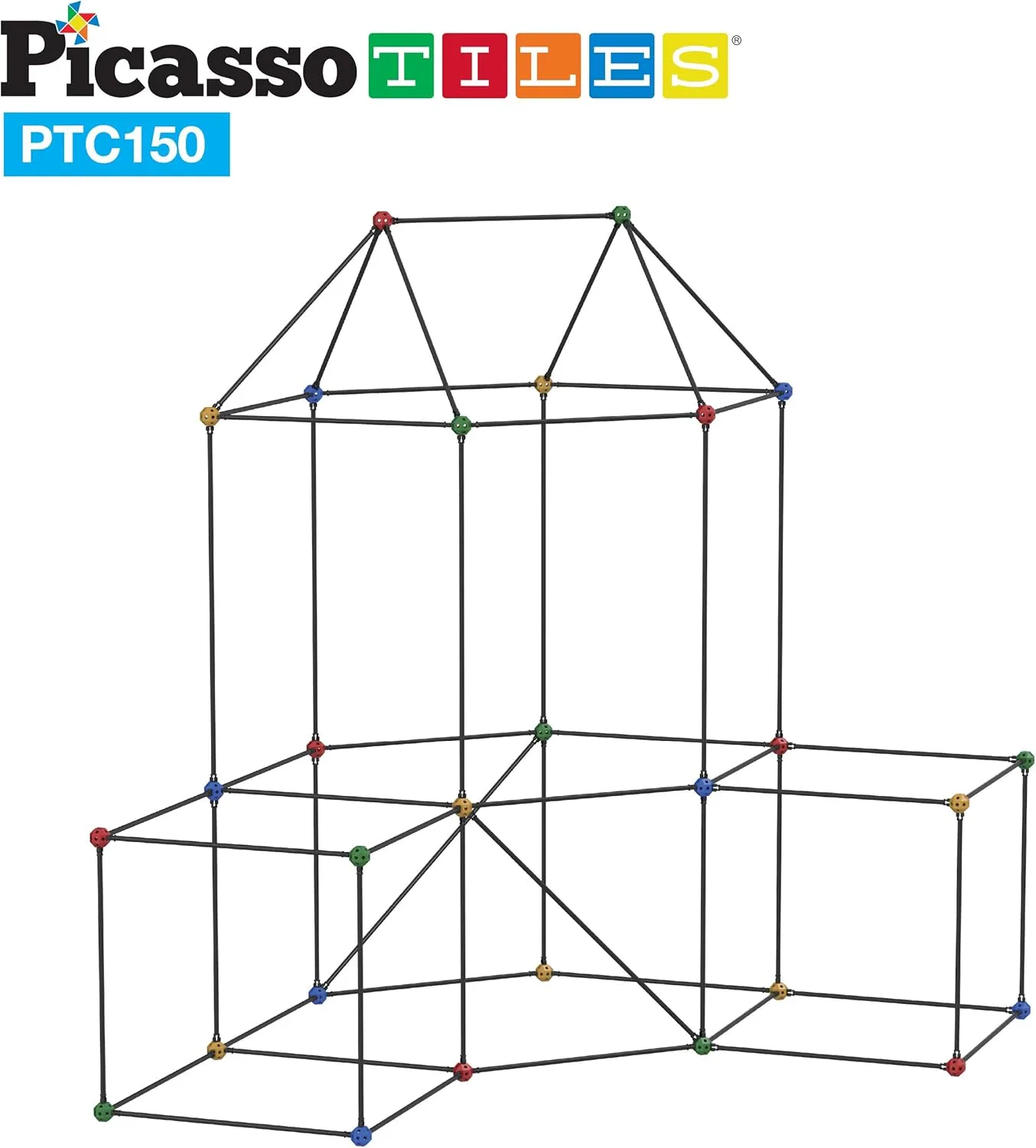 PicassoTiles Indoor Outdoor Tunnel Tent