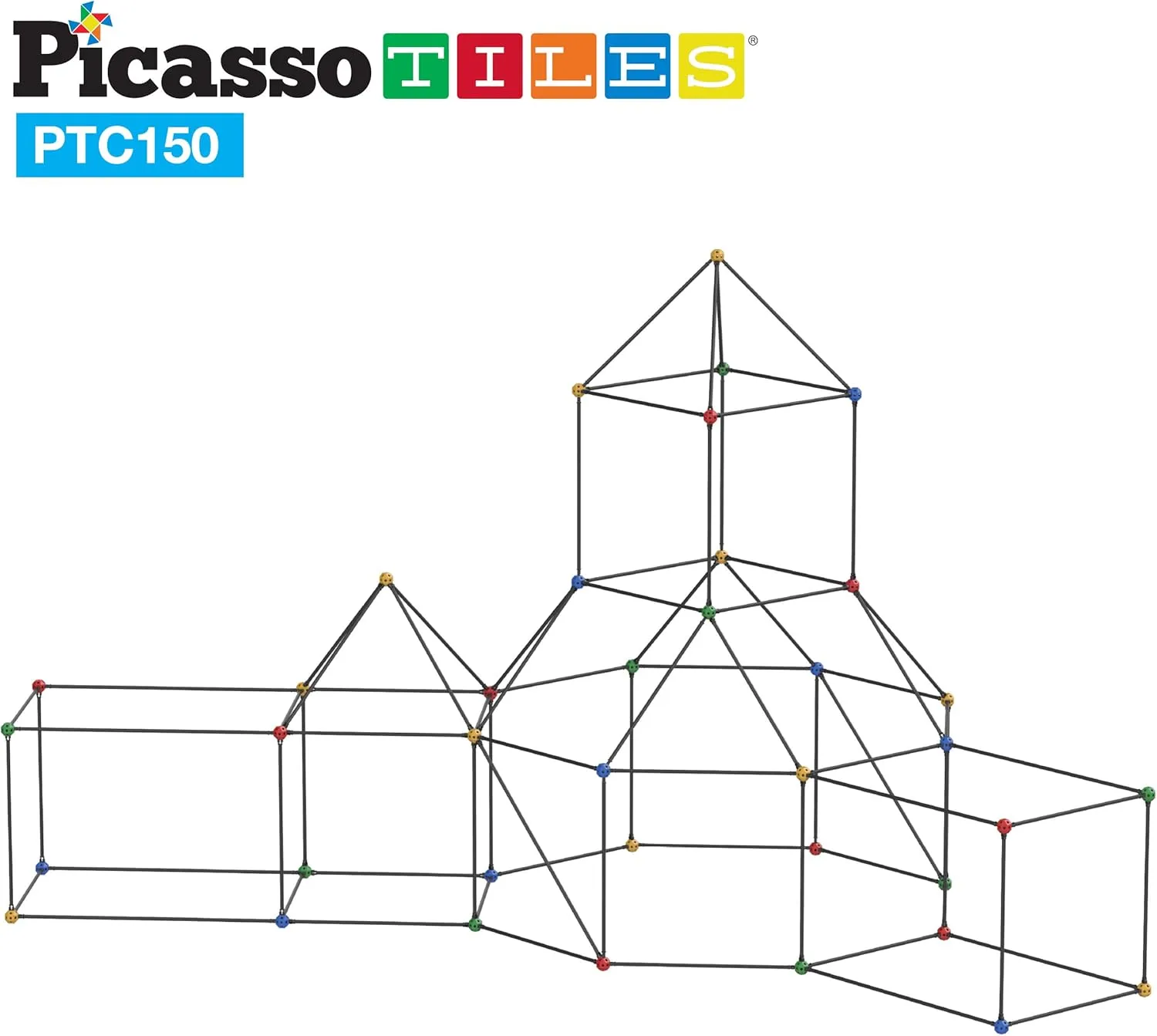 PicassoTiles Indoor Outdoor Tunnel Tent