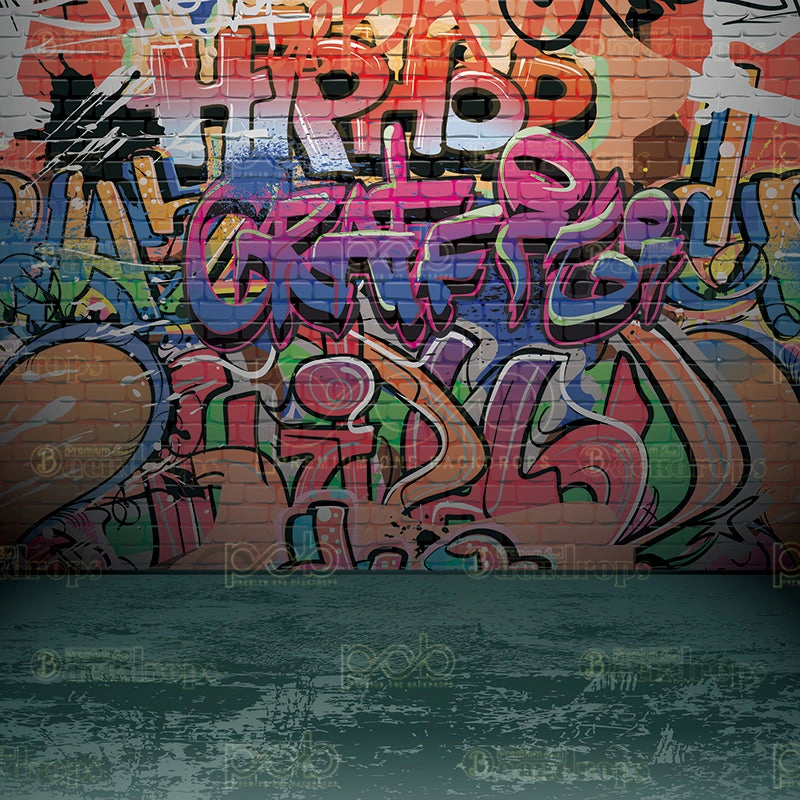 Pillow Cover Backdrop (Graffiti Wall)