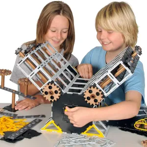 Polydron Kids Engineer Class Educational Construction Set with Bag - Multicolored - Children Development Building Kit Creative Learning Toy - 9  Years