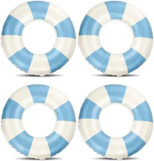 Pool Floats Kids, 2 Pack Pool Tubes, Inflatable Swim Rings, Round Portable Floaties for Kids, Cute Swimming Floats for Girls Boys Pool Beach Lake Summer Party Supplies