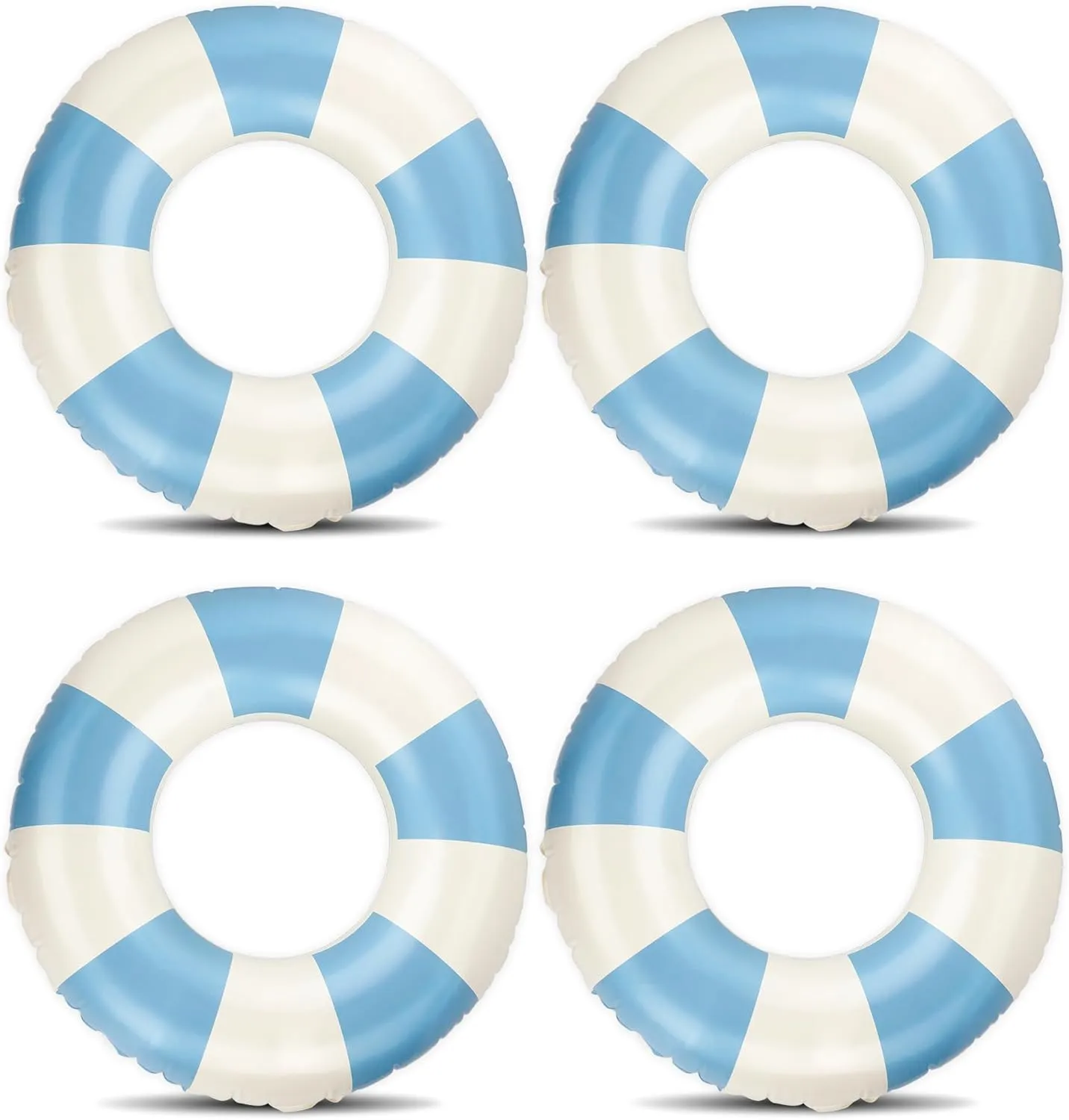 Pool Floats Kids, 2 Pack Pool Tubes, Inflatable Swim Rings, Round Portable Floaties for Kids, Cute Swimming Floats for Girls Boys Pool Beach Lake Summer Party Supplies
