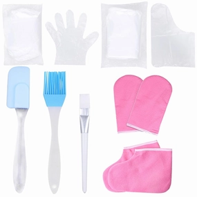 POPETPOP 1 set Moisturizing Paraffin Wax Gloves and Foot Covers for Hand and Foot Ideal for Dry Reusable Hand Masks for Foot Soak and Spa Use