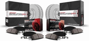 Power Stop CRK5801 front and rear Z23 Evolution Geomet Coated Brake Kit For Audi A3, Audi A3 Quattro, VW Beetle, VW Eos, VW GTI, VW Jetta [Model Specific]
