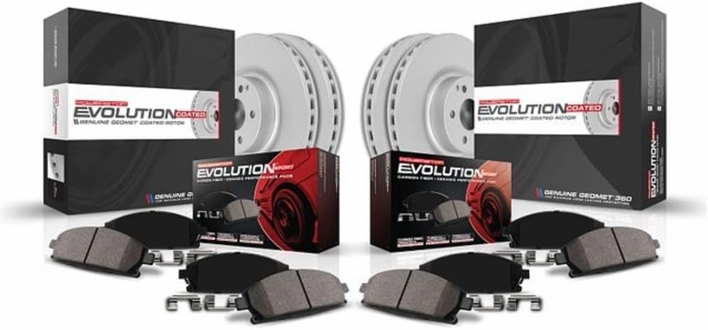 Power Stop CRK5801 front and rear Z23 Evolution Geomet Coated Brake Kit For Audi A3, Audi A3 Quattro, VW Beetle, VW Eos, VW GTI, VW Jetta [Model Specific]
