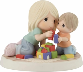 Precious Moments 213011 Best Mom On The Block Bisque Porcelain Figurine