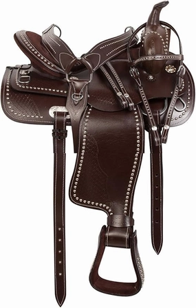 Premium Leather Western Barrel Racing Adult Horse Saddle Tack Size 10" to18 inches Seat Available