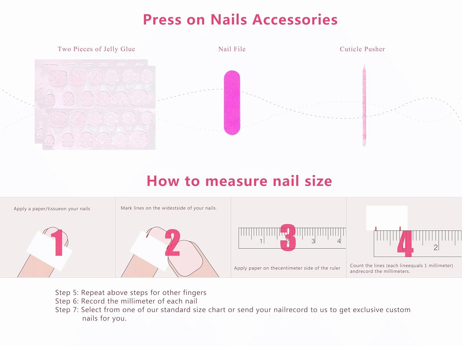 Press on Nails Angel's Tear Rhinestone | Handmade with Full Covered Crystals | Reusable Fake Nails | Square Mid length 1.7in | H48-S
