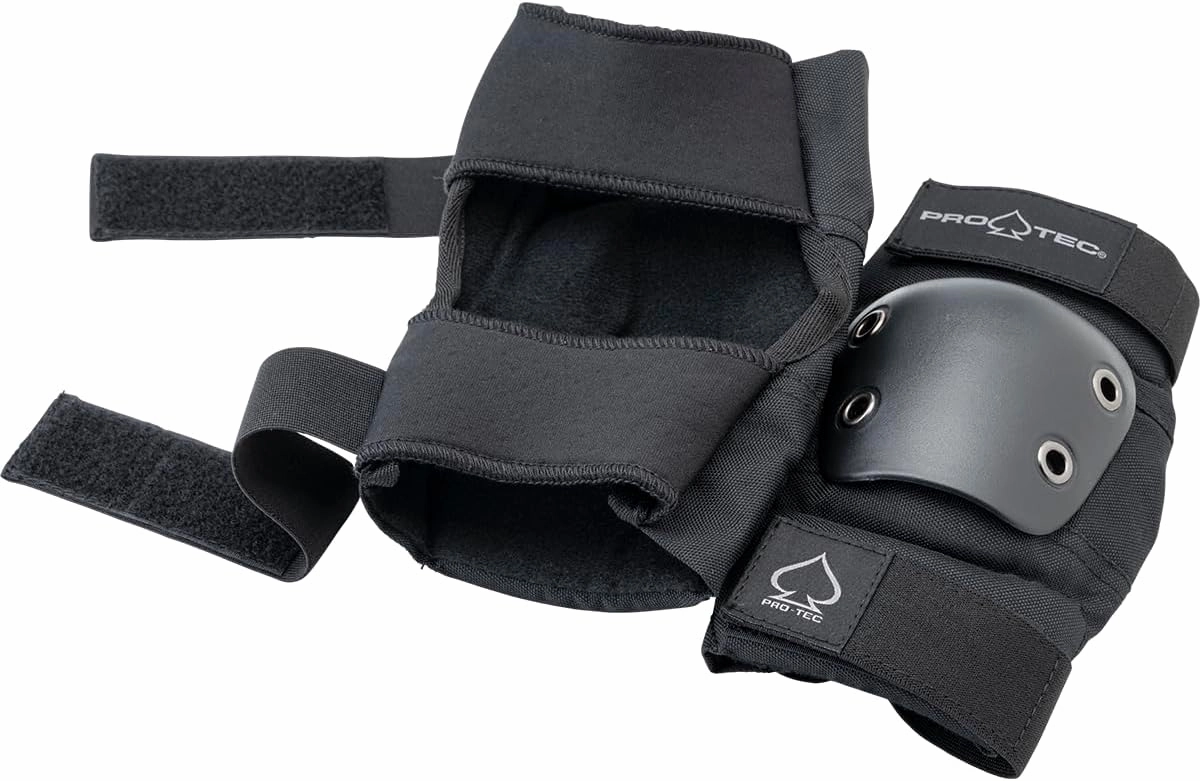 Pro-Tec Street 3-Pack Pad Set - Protective Gear for Skateboarding, Roller Skating, Scooter, Bicycling