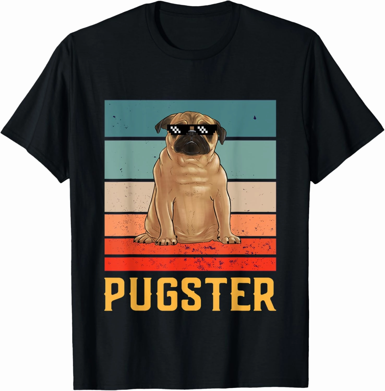 Pugster Funny Pug Lover Pugster T-Shirt