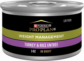 Purina Pro Plan Adult Weight Management Turkey and Rice Entree in Gravy Wet Cat Food