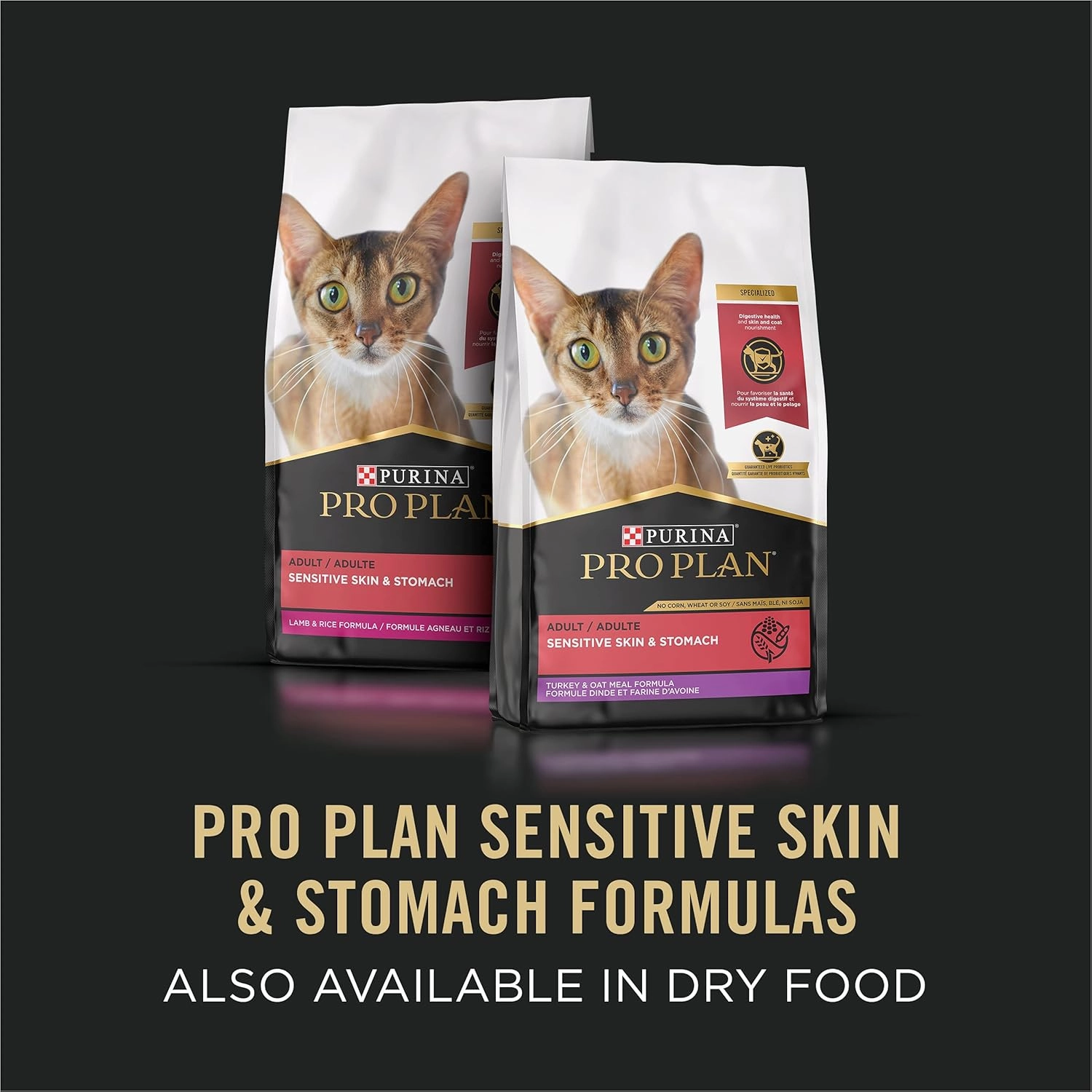 Purina Pro Plan Sensitive Skin and Stomach Cat Food Wet Pate, Sensitive Skin and Stomach Arctic Char Entree - (Pack of 24) 3 oz. Pull-Top Cans