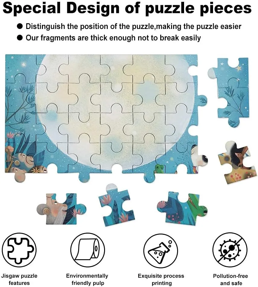 Puzzles for Adults 500 Pieces - Daisy Lantern Funny Puzzle Educational Learning Toys for Girls and Boys
