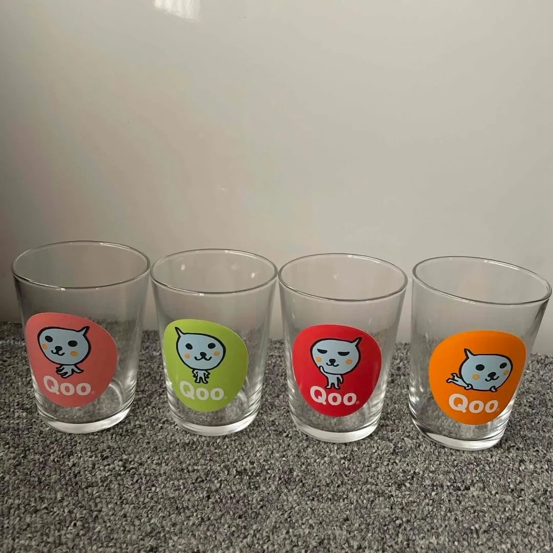 Qoo Glass Set of 4 Diameter 6.5cm Height 8.5cm, 54674166b0e70e51549b42741842805c