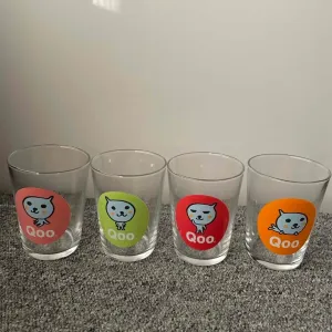 Qoo Glass Set of 4 Diameter 6.5cm Height 8.5cm, 54674166b0e70e51549b42741842805c