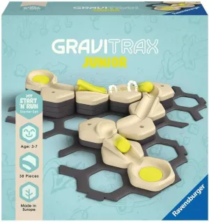 Ravensburger - Gravitrax Junior - My Start and Run 38-Piece Expansion Set - Ball Track - Creative Building Game - Building Ball Course - from 3 Years Old - French Version - 27531
