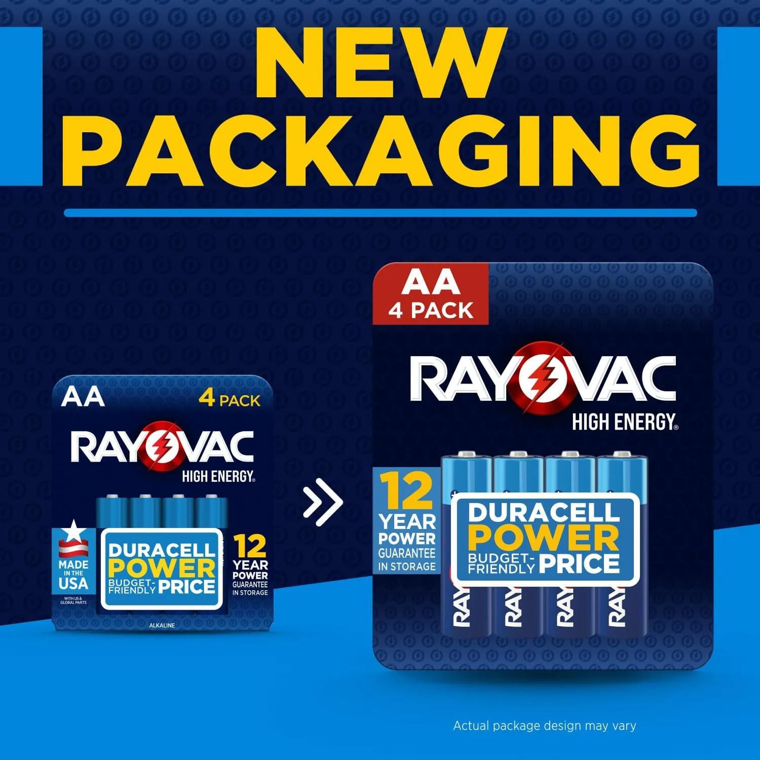 Rayovac High Energy AA Batteries (48 Pack), Double A Alkaline Batteries