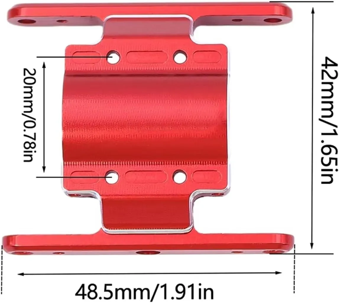 RC Car Accessories Compatible with FMS for FCX for Lc80 1/18 RC Car Upgrade Parts Accessories Replacement Parts RC Part for Chassis Hop-ups(Red)