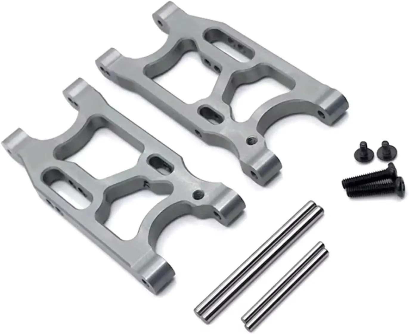 RC Car DIY Parts for WLtoys LC for Racing 144010 144001 144002 124017 124016 124018 124019 1/14 Metal Upgrade Rear for Swing Arm RC Car Parts(Silver)